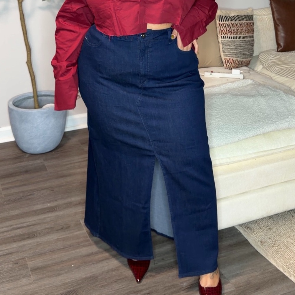 Blue Denim Skirt